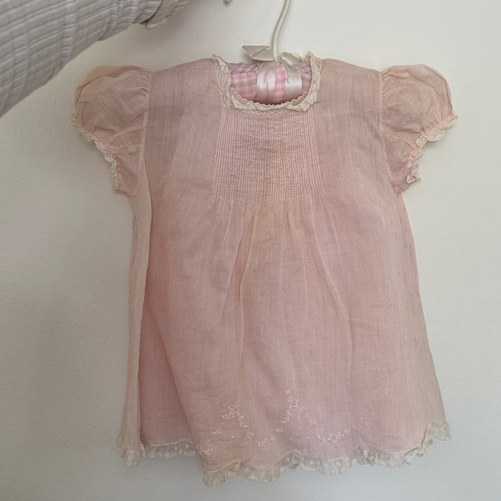 Antique Baby Doll Dress Hand Knit Dress